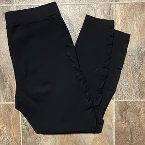 Warn a couple of times. Good material. Perfect condition. Black has no wash out